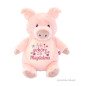 Preview: Kuscheltier Schwein bestickt mit Namen